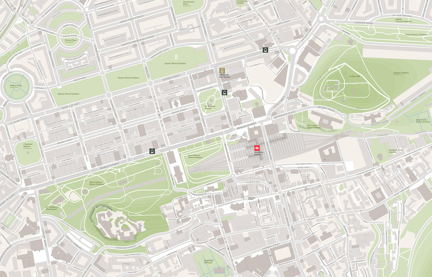 Map of Edinburgh