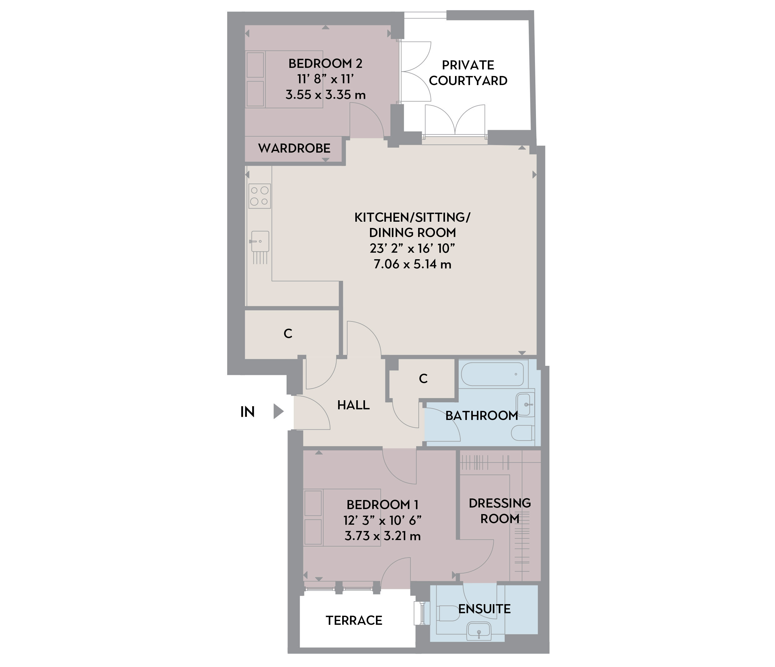 11-13 York Lane Edinburgh apartment 1 floor plan
