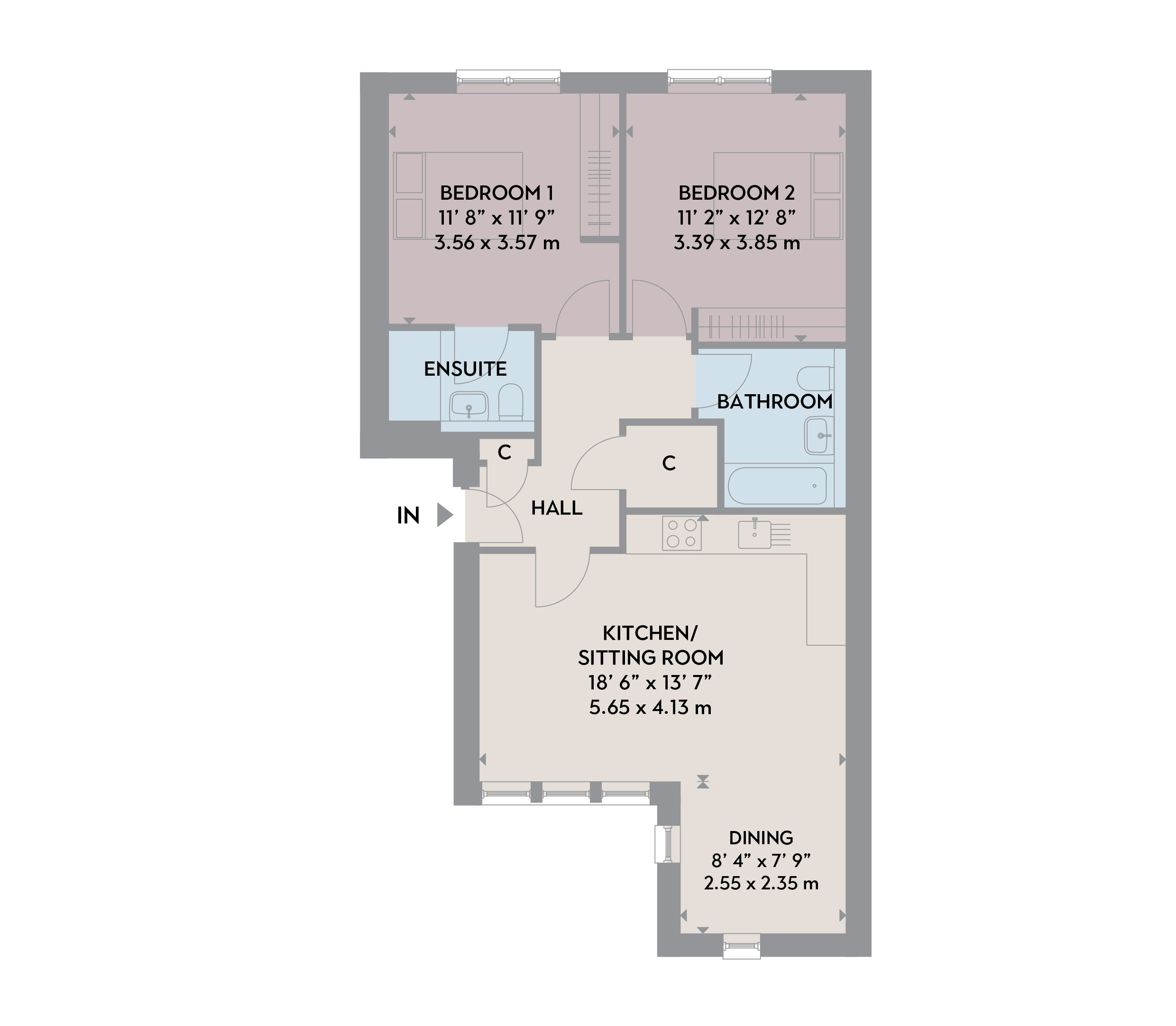 11-13 York Lane Edinburgh apartment 3 floor plan