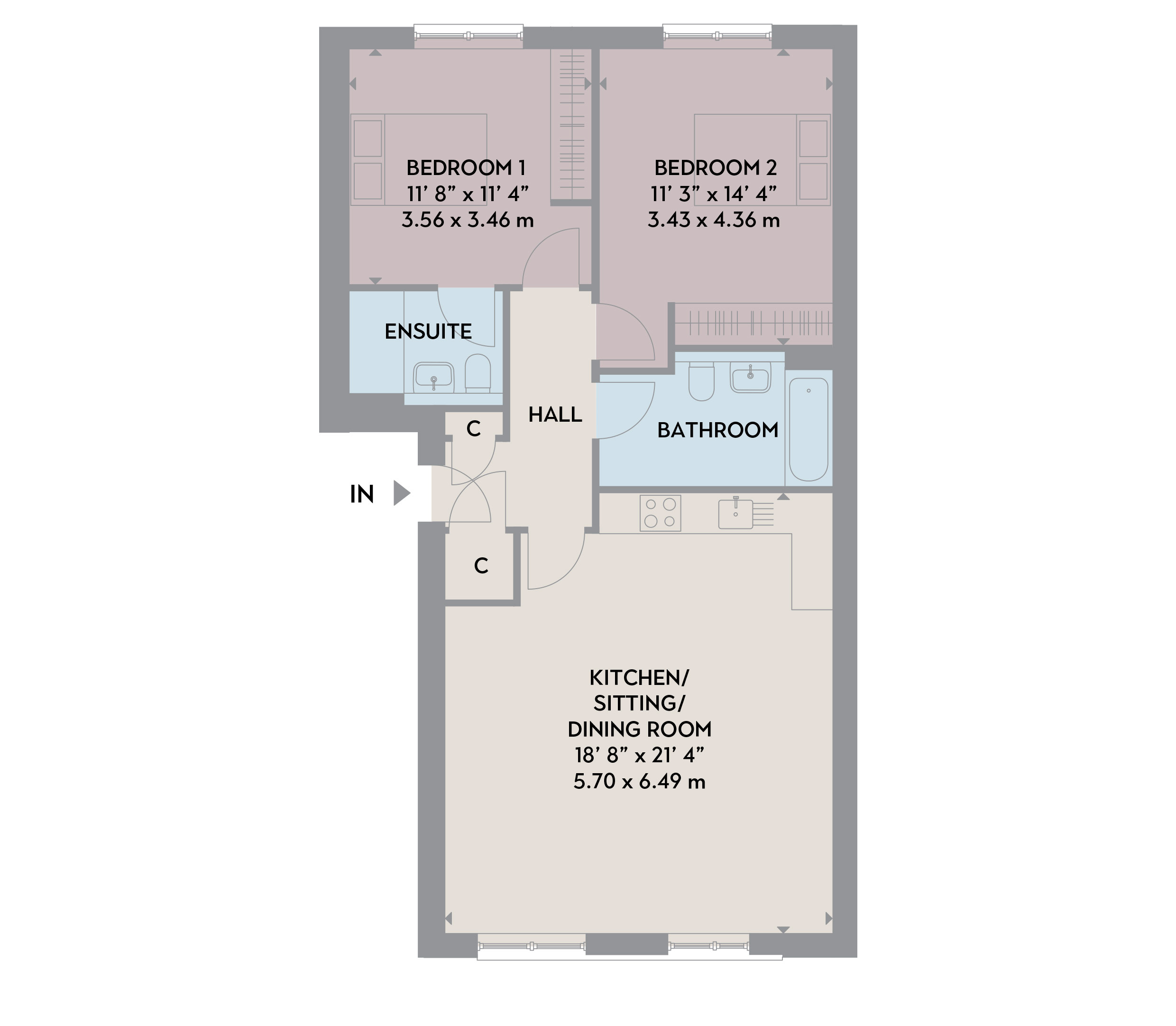 11-13 York Lane Edinburgh apartment 5 floor plan