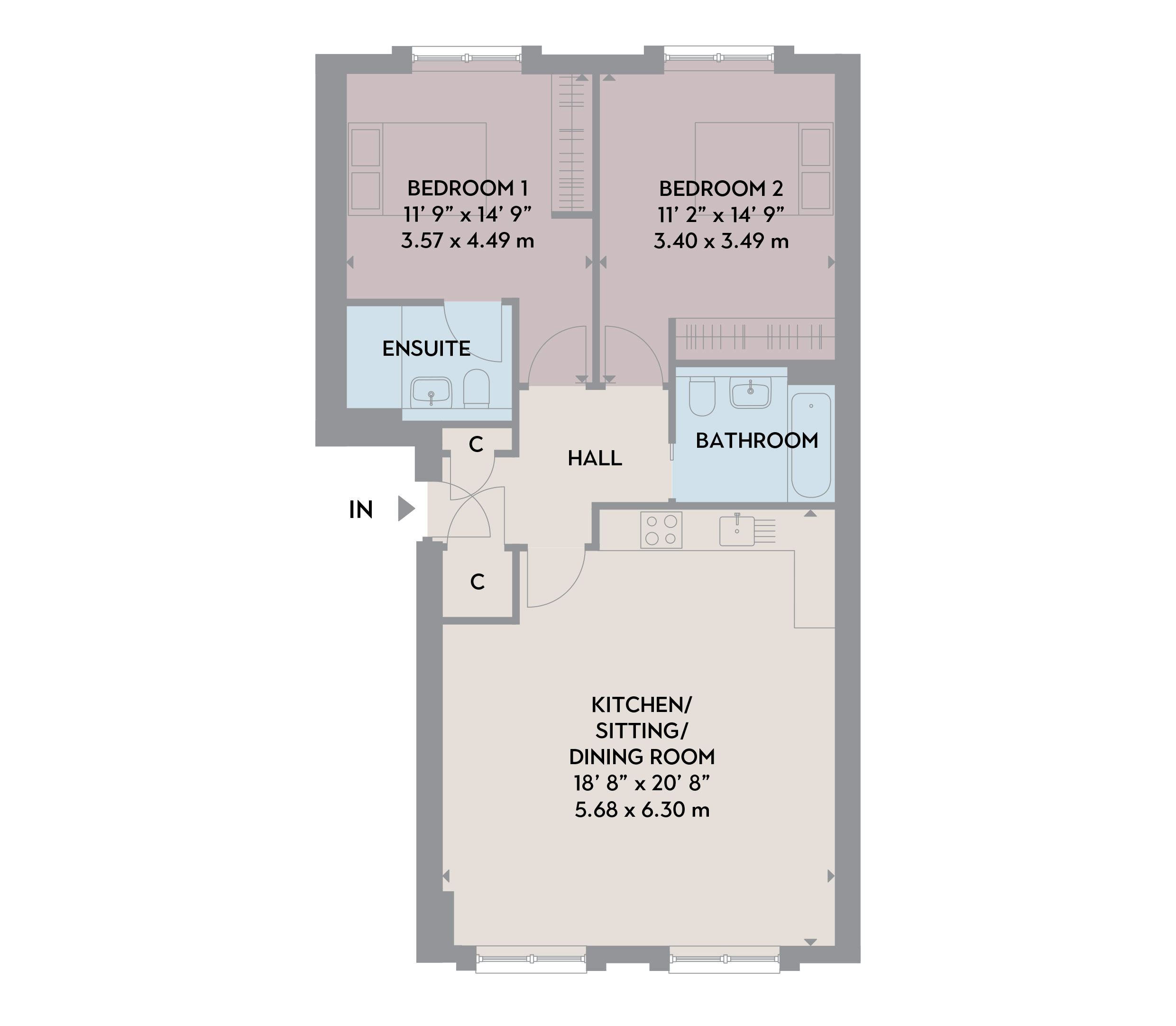 11-13 York Lane Edinburgh apartment 7 floor plan