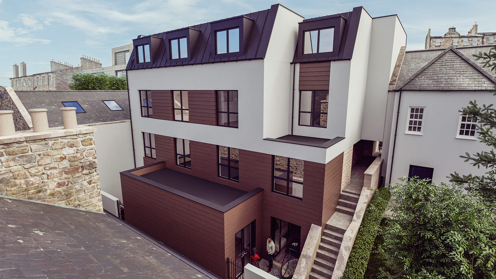 11-13 York Lane Edinburgh rear elevation view